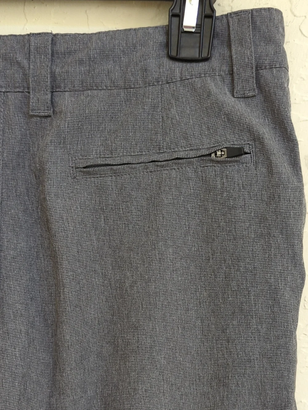 Micros Boy's Charcoal Gray Flat Front Hybrid Shorts Size 14